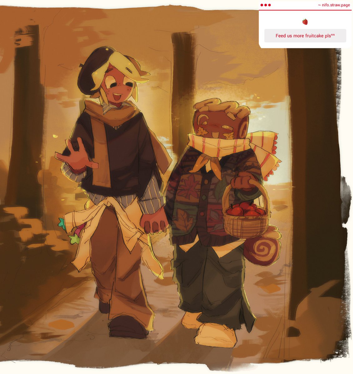 nifofour's tweet image. 🍁 #dandysworld #fruitcake