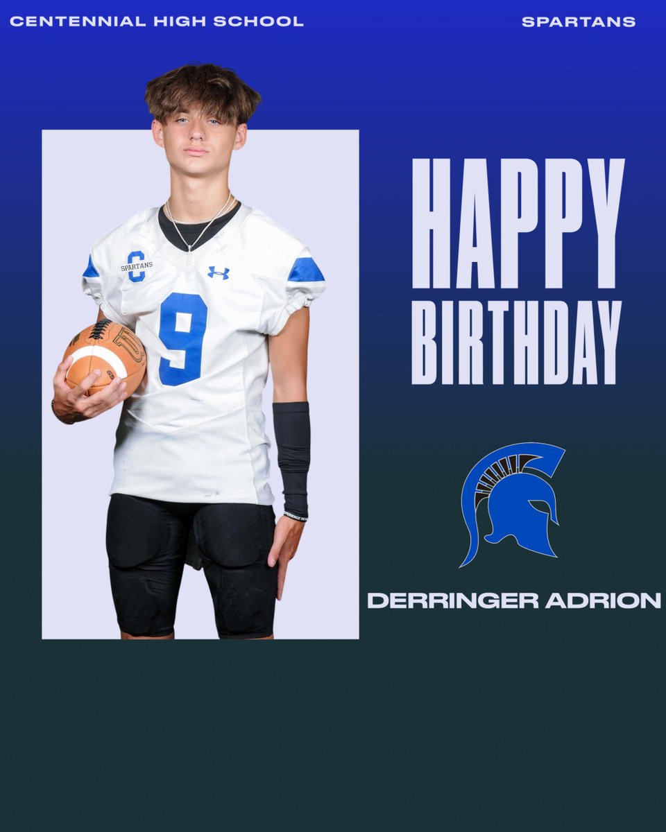 CHSSpartanFB's tweet image. Happy birthday, Derringer Adrion!