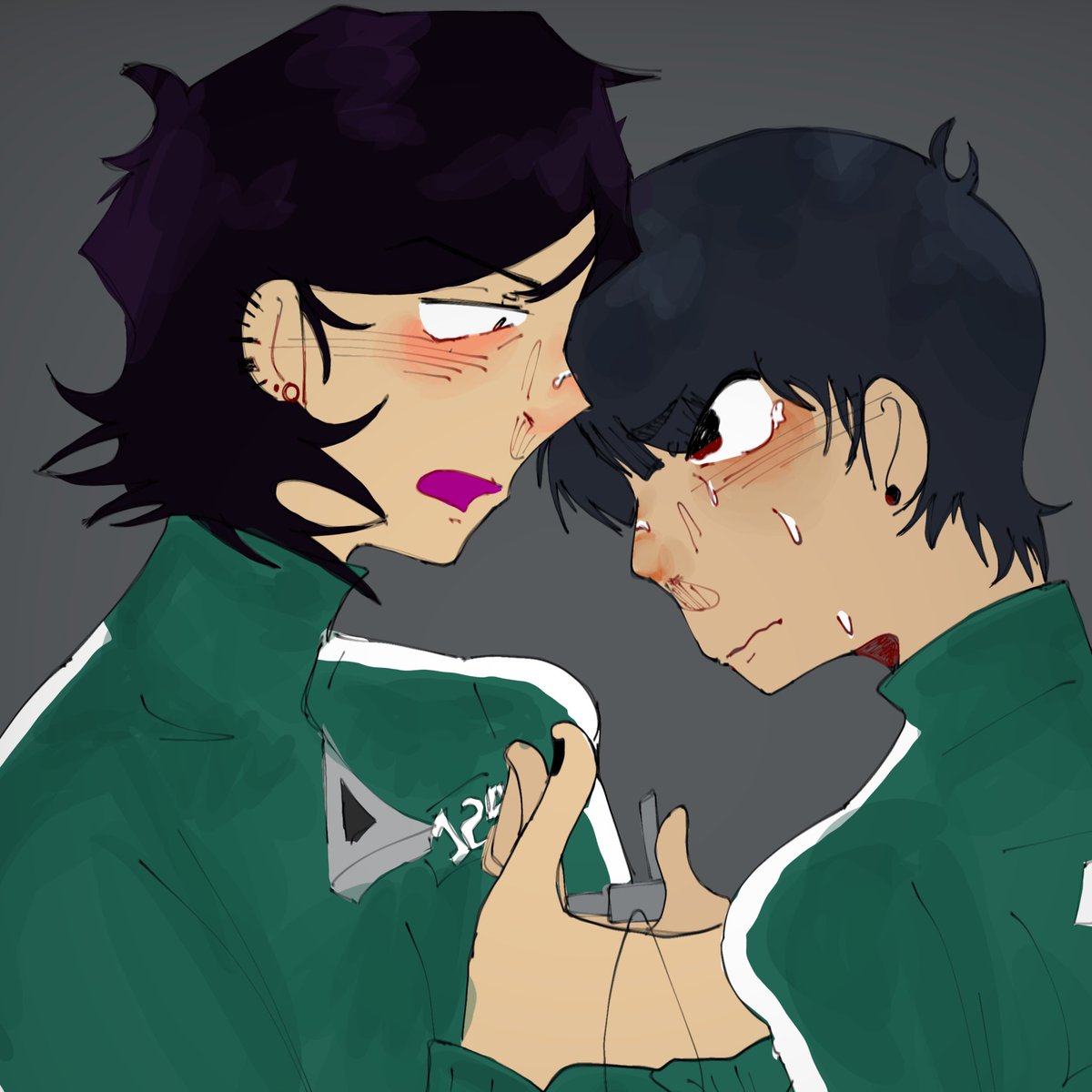 namsudosed's tweet photo. day two of #namsuweek: hallucination !!
𐔌՞. .՞𐦯 💭 " was a little stumped for this one. i def could’ve gone the easy route idk why i didnt.
• " #namsu #mingyu #minsu #namgyu #player125 #player124 #SquidGame
#SquidGame2
#fanart https://t.co/nEoHbRkalv