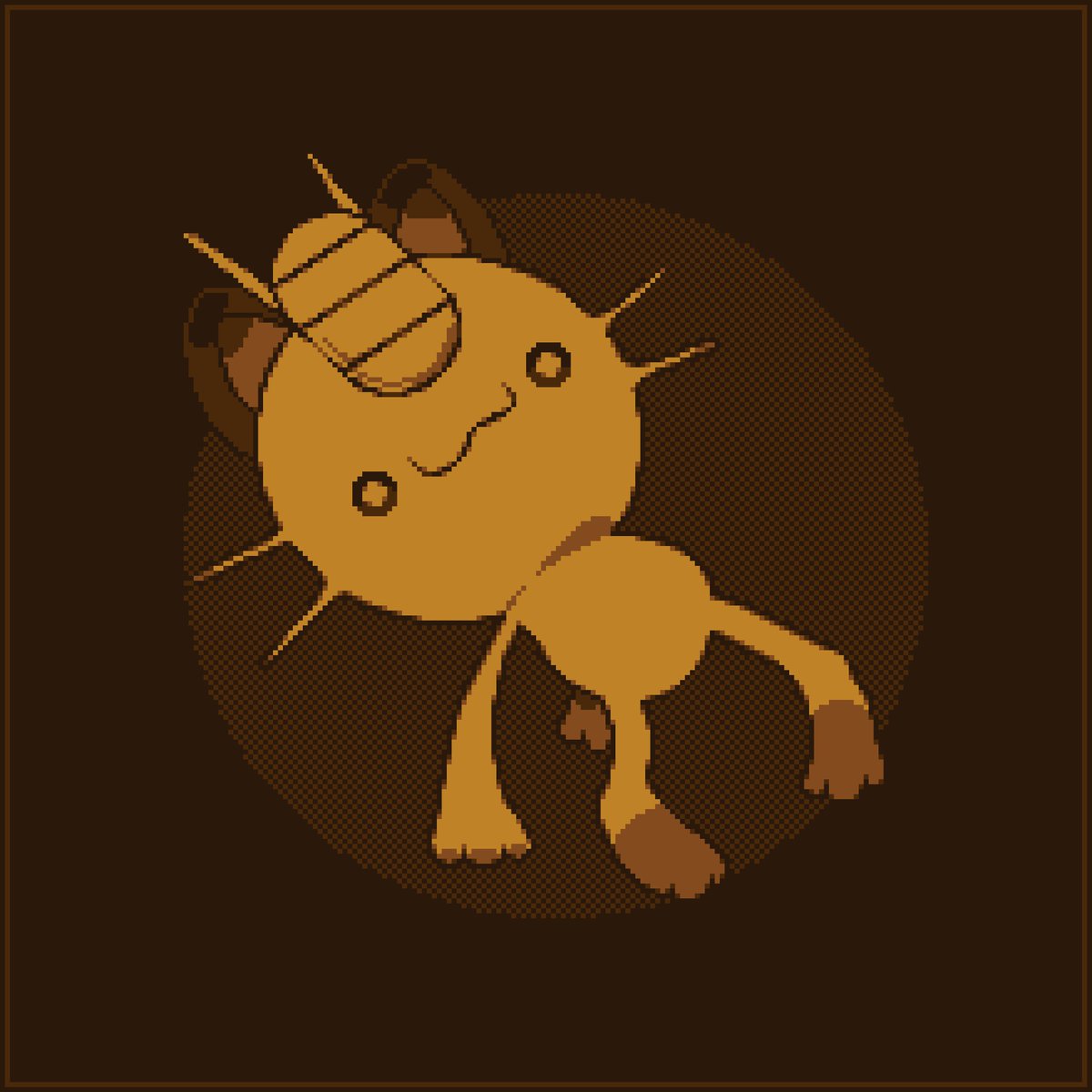 Day 321: 🟤🟡⚫
#pixelart