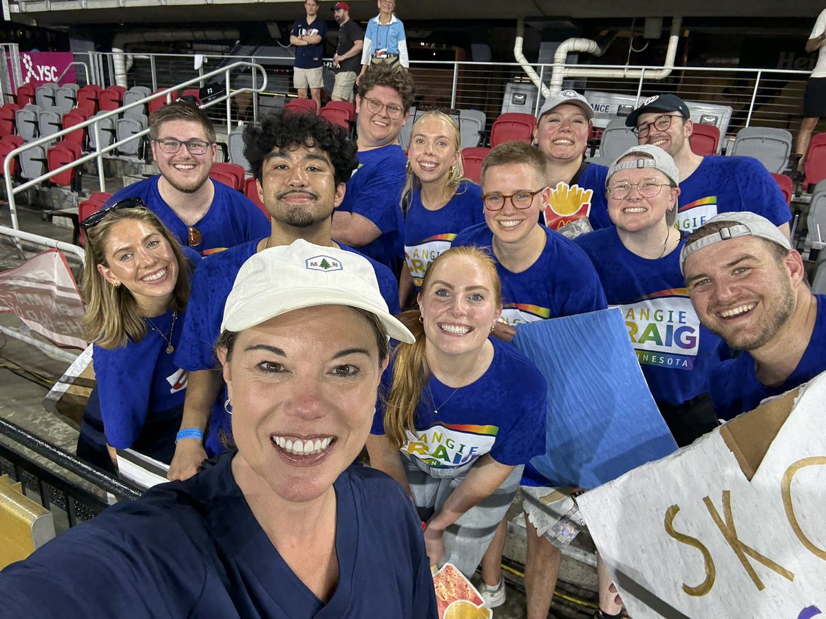 AngieCraigMN's tweet image. Had a blast out on the field at the Congressional Softball Game tonight. Always a good time playing the press and raising money to beat cancer — especially when we win!