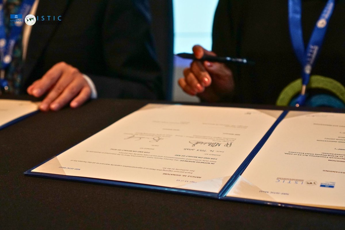 istic_unesco's tweet image. 🌍🤝 On July 16, @ISTIC_UNESCO & @NRF_News signed an MoU in KL to boost joint research, capacity building & knowledge sharing in STI for sustainable development. 🇲🇾🇿🇦 #SouthSouthCooperation #STI #Sustainability
🔗 lnkd.in/d2sw-Gdf