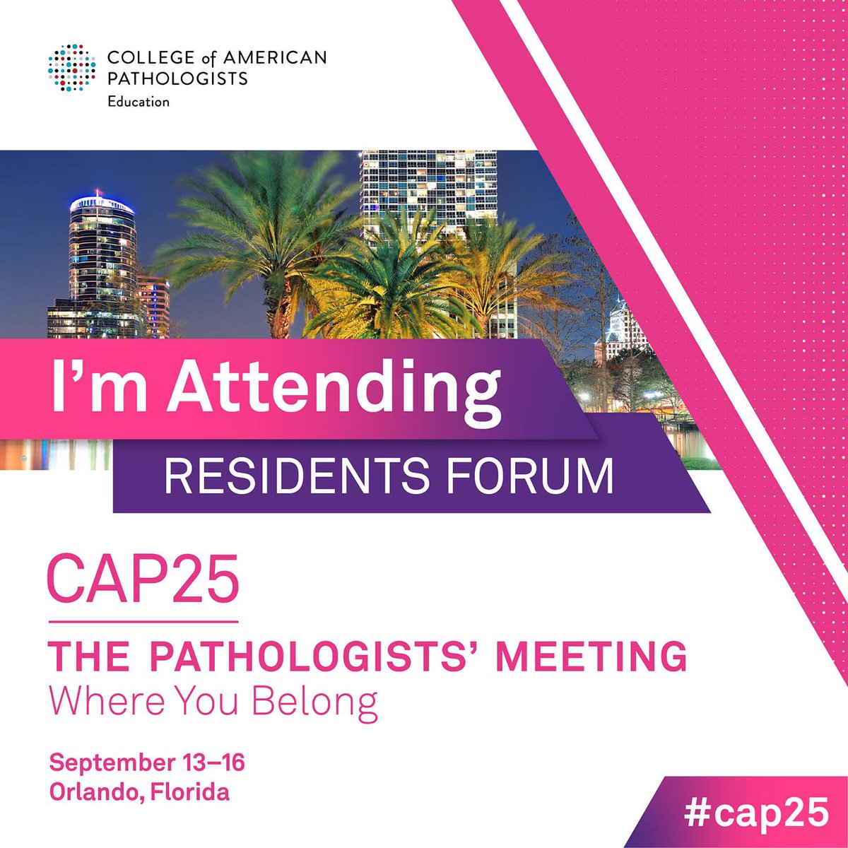 AshleyGochoco's tweet image. I hope to see you at the Fall Residents Forum Meeting on Saturday, September 13th at #CAP25 in Orlando, FL! @Pathologists
Register and learn more here: events.cap.org/event/cap25/ho…