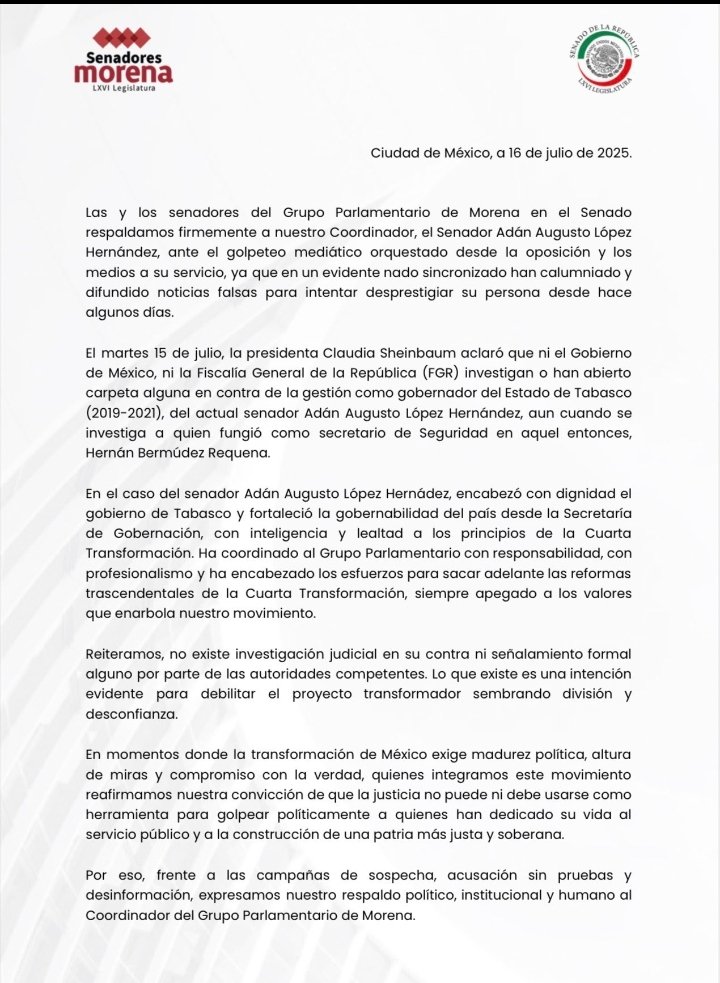 Fer PG (@lamusitapg) on Twitter photo Que risa me dan los <a href="/MorenaSenadores/">Senadores Morena</a> , no es ningún golpeteo mediático político, la oposición somos millones de mexicanos que nuestro argumento es que no es posible que el RÁBULA HUACHICOLERO de <a href="/adan_augusto/">Adán Augusto López H</a> no se haya percatado de las sinvergüenzadas de su Que risa me dan los <a href="/MorenaSenadores/">Senadores Morena</a> , no es ningún golpeteo mediático político, la oposición somos millones de mexicanos que nuestro argumento es que no es posible que el RÁBULA HUACHICOLERO de <a href="/adan_augusto/">Adán Augusto López H</a> no se haya percatado de las sinvergüenzadas de su