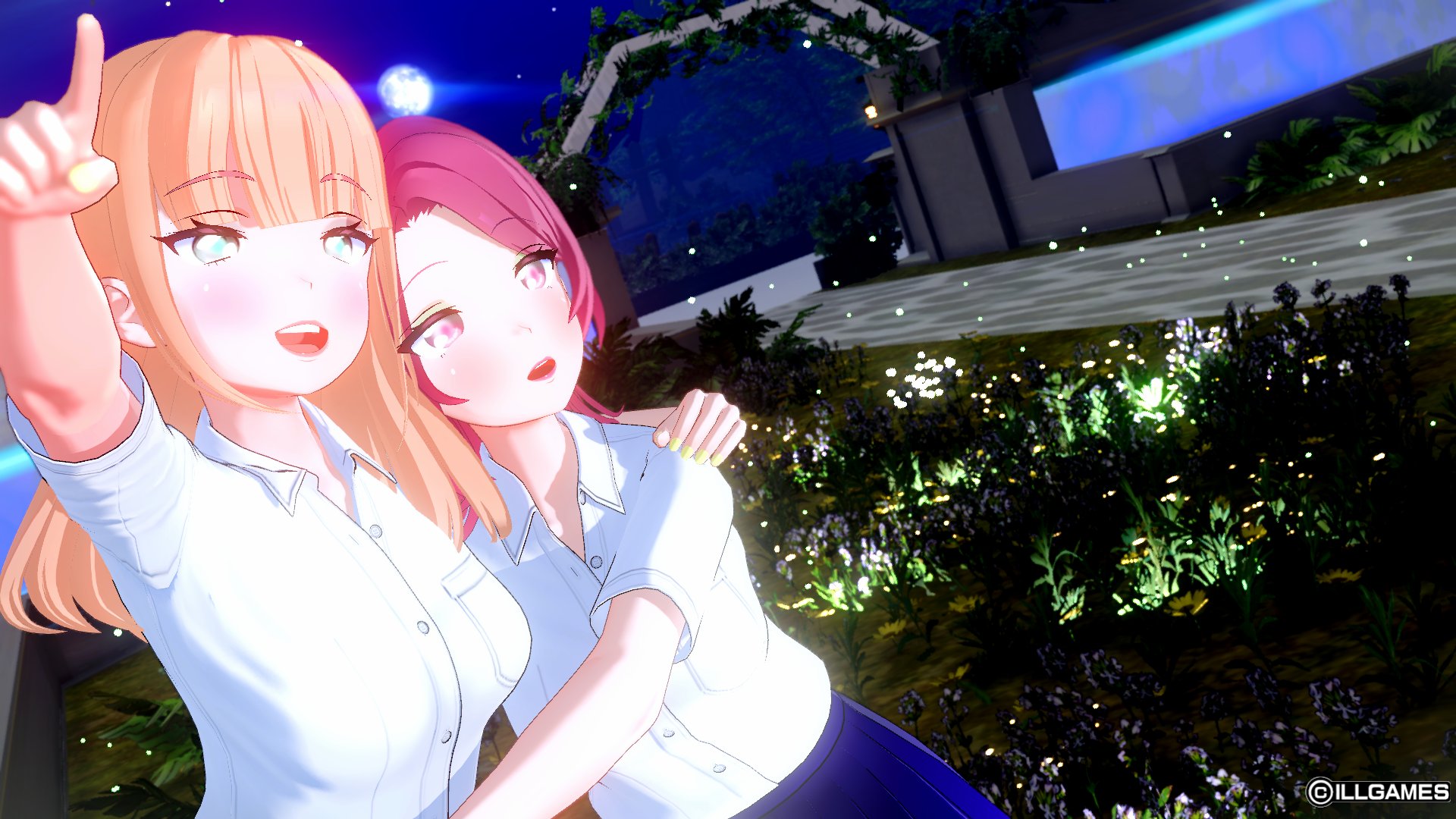 撫松庵　百合と桔梗に蛍 撫松庵 百合と桔梗に蛍