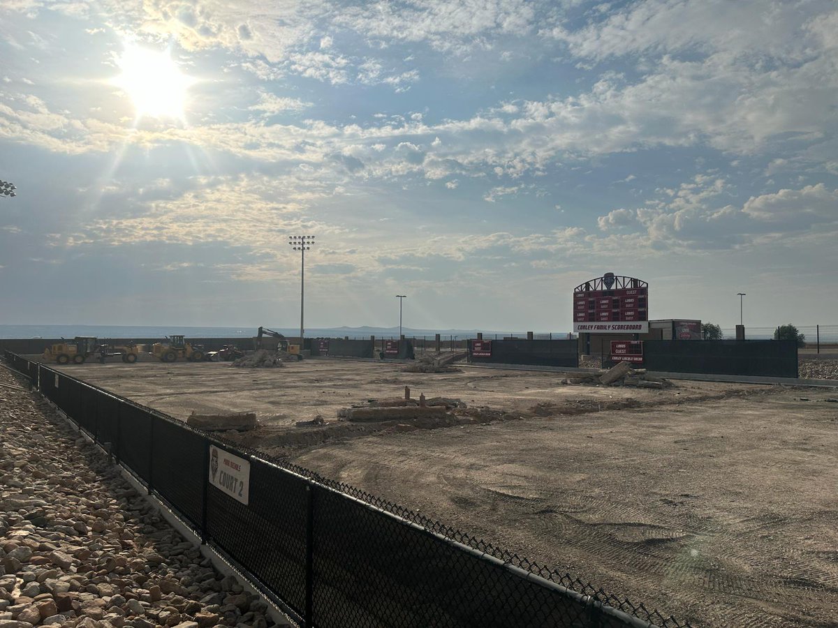 McKinnon Family Tennis Stadium going to look amazing this fall. #BestMWCTennisFacility #upgrades