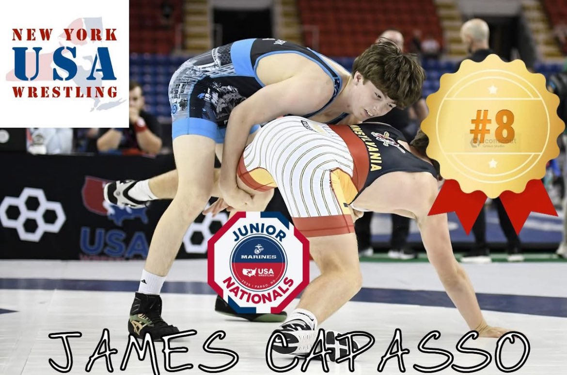 NY-USA Wrestling (@ny_usaw) on Twitter photo 8th Place/Fargo All-American ~ James Capasso of <a href="/BSpaWrestles/">Scotties Wrestling</a> / <a href="/jmenwrestling/">Journeymen Wrestling</a> 8th Place/Fargo All-American ~ James Capasso of <a href="/BSpaWrestles/">Scotties Wrestling</a> / <a href="/jmenwrestling/">Journeymen Wrestling</a>