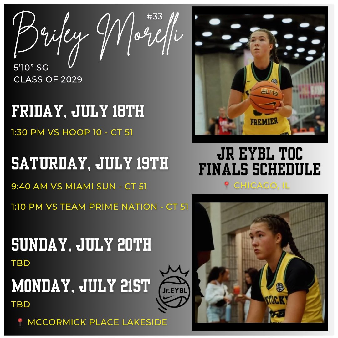 BrileyMorelli's tweet image. My schedule for this weekend.
📍Chicago, IL
@KentuckyPremier