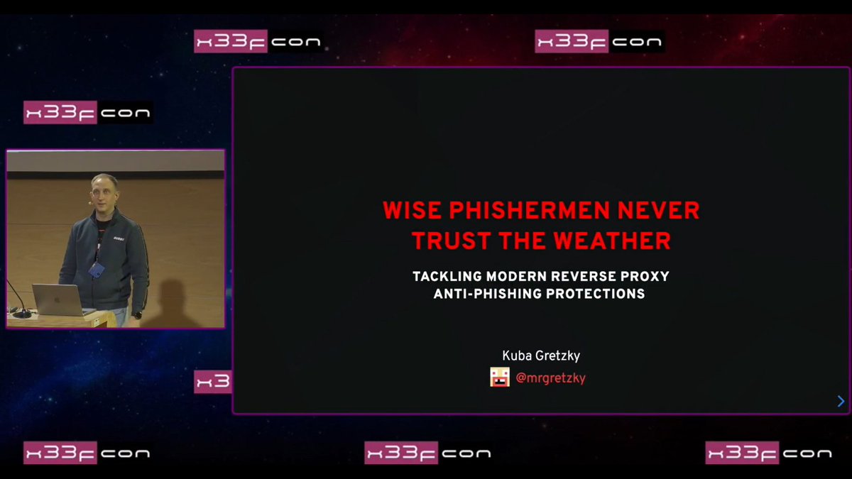 x33fcon's tweet image. #x33fcon 2025 talks: @mrgretzky - Wise Phishermen Never Trust The Weather > youtu.be/cFd_glOusLo