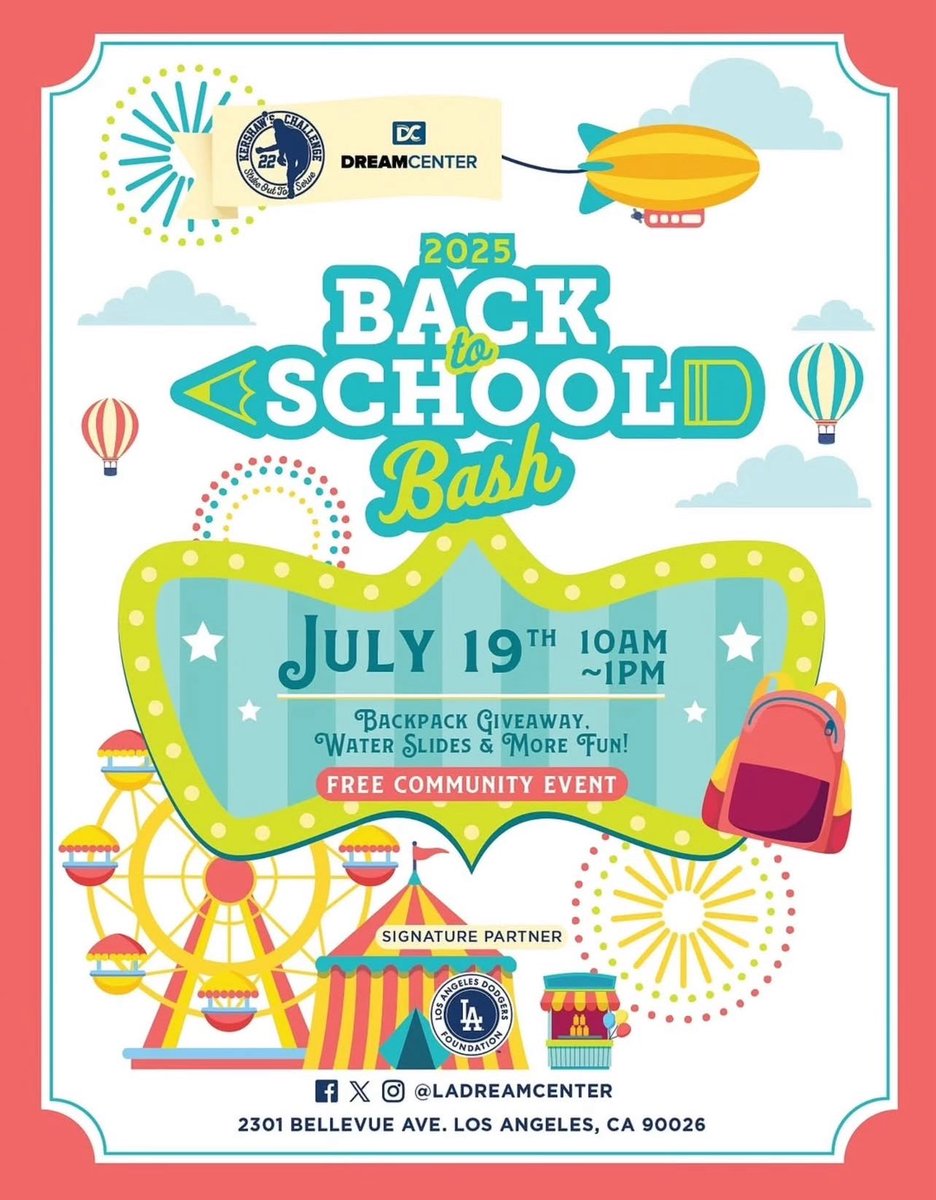pasc_la's tweet image. The 2025 Back to School Bash is here! @ladreamcenter #backtoschoolbash #backtoschool #communityresources #freeresources #peopleinneed #losangeles #lacounty