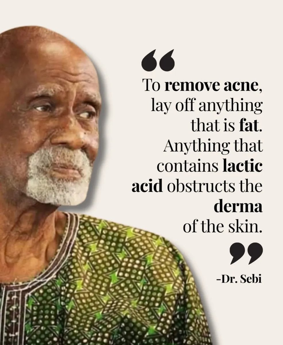 DrSebiSeaMoss's tweet image. Fat & dairy clog the skin. Clean the blood.
Use the Alkaline salve and Drink Burdock.