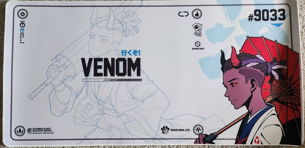 Returned home from a long work trip and this beauty was waiting for me! 

Thanks <a href="/Ghost_BOLTS/">Uncle.GHOST 🍔| Plushies 匠</a> &amp; <a href="/Wakuma_Plushies/">Wakuma</a> for the amazing playmat! 

Can't wait to get the <a href="/AzukiTCG/">Official Azuki TCG</a> in my hands and put the playmat to use!