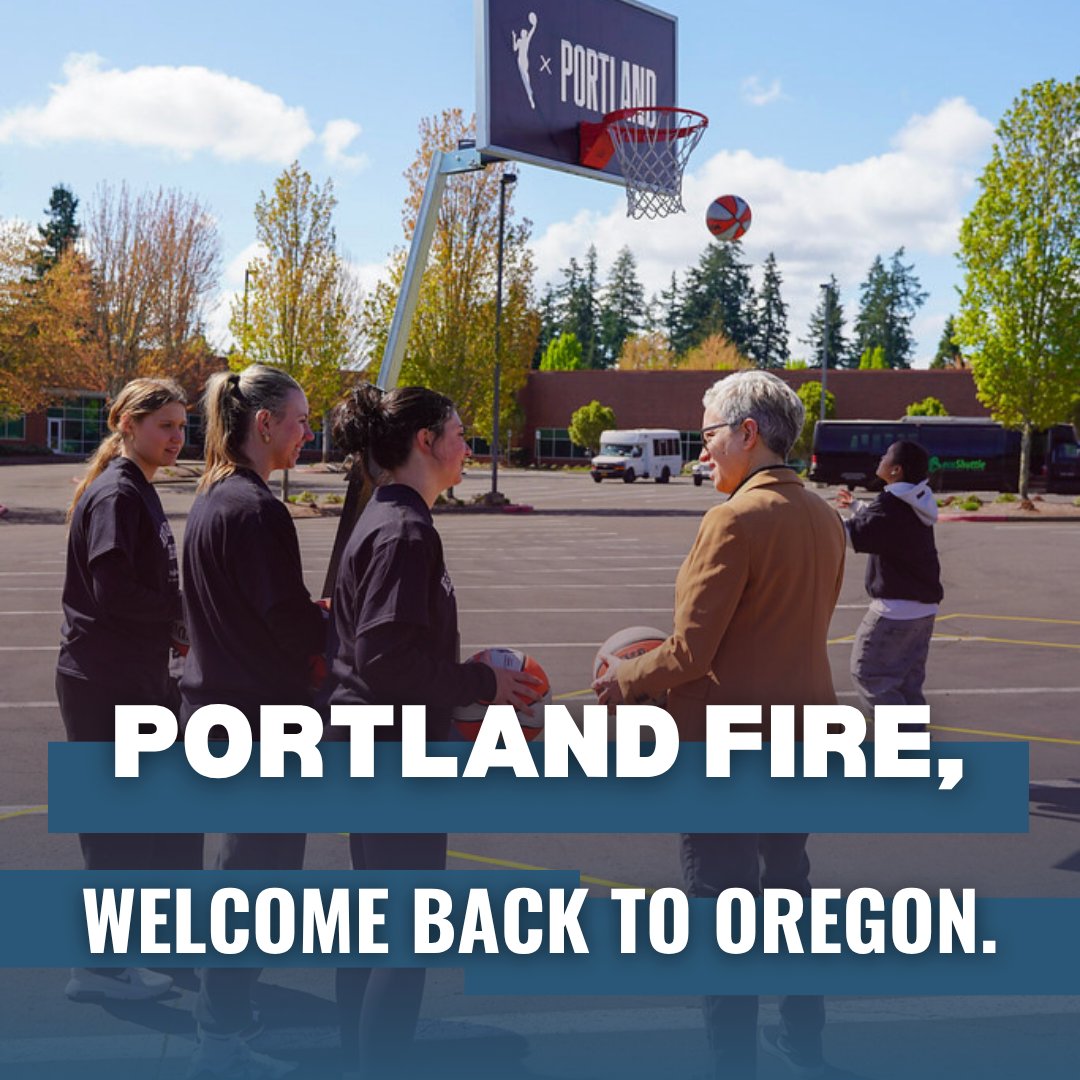 TinaKotek's tweet image. From the Thorns to the Rose City Rollers to The Sports Bra - Portland knows how to champion women's sports. Oregon keeps aiming higher and knows how to embrace the wins. Portland Fire, welcome back to Oregon!