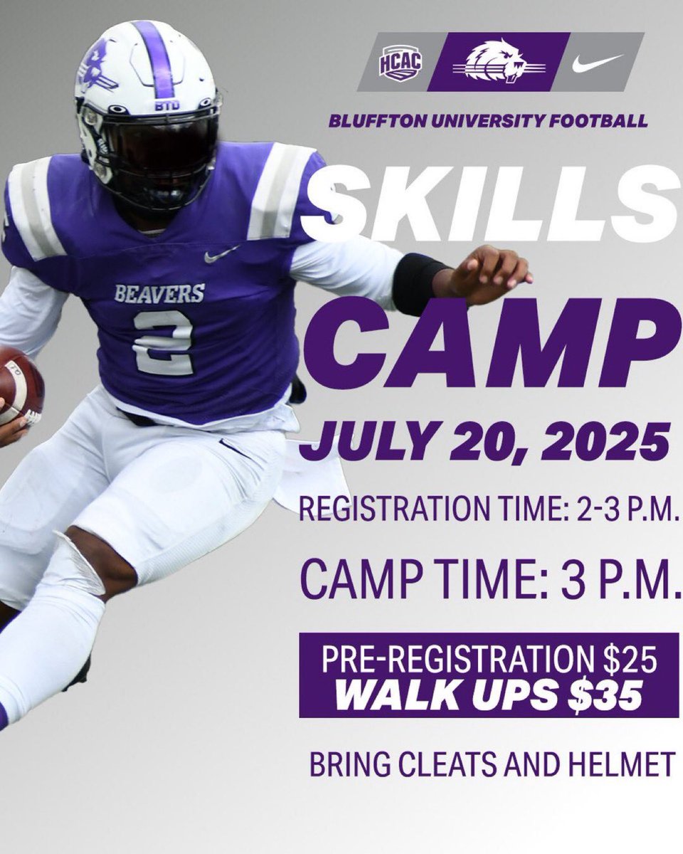 Cole Swafford (@coleswafford3) on Twitter photo Excited to be attending the Bluffton University Skills Camp on Sunday, 7/20! Looking forward to learning and competing!
<a href="/BlufftonFB/">Bluffton Football</a> <a href="/CoachHedden/">Chris Hedden</a> <a href="/CoachBriggs6/">Corey Briggs</a> <a href="/brittenlong/">Britten Long</a> <a href="/QbQorral/">QB Qorral LLC</a> <a href="/Jordan_kitna3/">Jordan Kitna</a> <a href="/CoachSchooley/">CoachSchooley</a> Excited to be attending the Bluffton University Skills Camp on Sunday, 7/20! Looking forward to learning and competing!
<a href="/BlufftonFB/">Bluffton Football</a> <a href="/CoachHedden/">Chris Hedden</a> <a href="/CoachBriggs6/">Corey Briggs</a> <a href="/brittenlong/">Britten Long</a> <a href="/QbQorral/">QB Qorral LLC</a> <a href="/Jordan_kitna3/">Jordan Kitna</a> <a href="/CoachSchooley/">CoachSchooley</a>