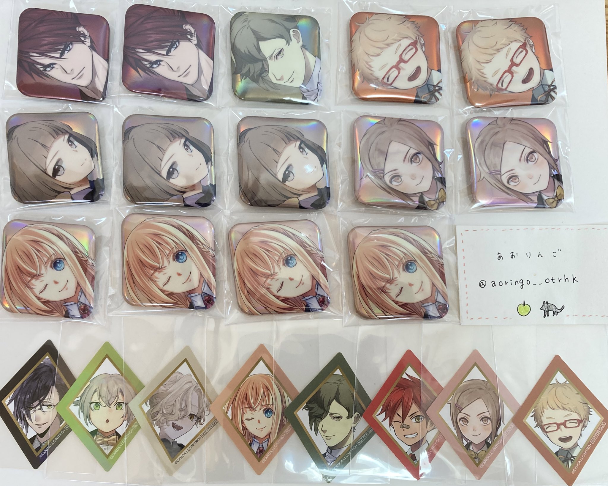 スクエア缶バッジ 缶バ 大本丸博 孫六兼元 オーロラ 刀剣乱舞 刀剣乱舞 スクエア缶バッジ 孫六兼元 跪坐｜Yahoo!フリマ（旧