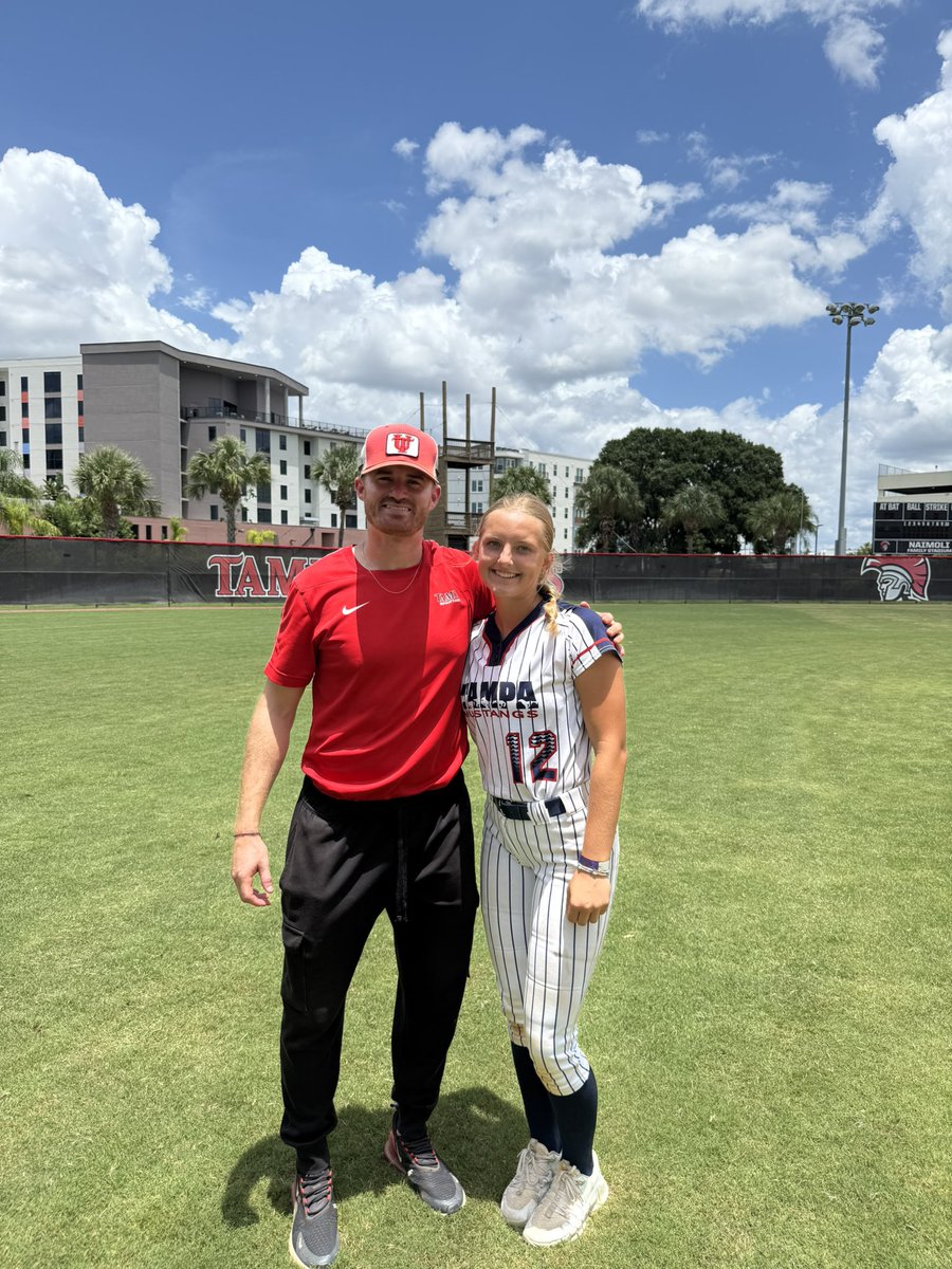 Thank you <a href="/UTampaSoftball/">Tampa Softball</a> for putting on another amazing camp!! I was grateful to grow my knowledge of the game and learn more about UT! <a href="/CoachNeubauer_6/">Katie Neubauer</a> <a href="/coachjp_ut/">Jeff Pegram</a>