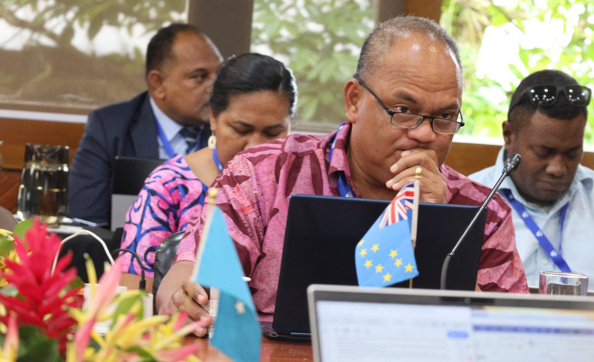 ForumSEC's tweet image. Forum Senior Trade Officials convened at the Pacific Islands Forum Secretariat around the theme of “Fostering Trade to build a Resilient and Sustainable Pasifiki” ahead of the Forum Trade Ministers Meeting (FTMM) on 18 July 2025.
Ms. Distaquaine Tu’ihalamaka, Tonga’s CEO for…