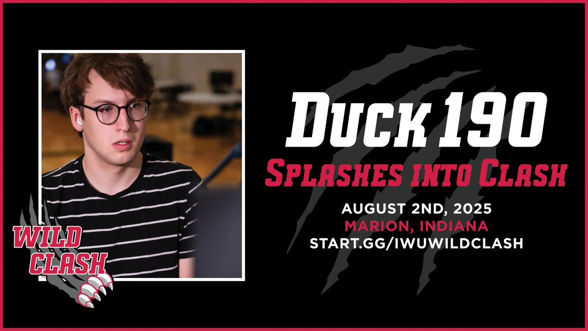 WildClash 2025 (@iwuwildclash) on Twitter photo Indiana's top Diddy Kong is ready to make a splash at Wildclash in just a few weeks!
Join <a href="/duck190_/">duck190 ๐ Supernova</a> and 65 other Wildclash attendees in just a few weeks for your next regularly scheduled Indiana Smash regional Indiana's top Diddy Kong is ready to make a splash at Wildclash in just a few weeks!
Join <a href="/duck190_/">duck190 ๐ Supernova</a> and 65 other Wildclash attendees in just a few weeks for your next regularly scheduled Indiana Smash regional