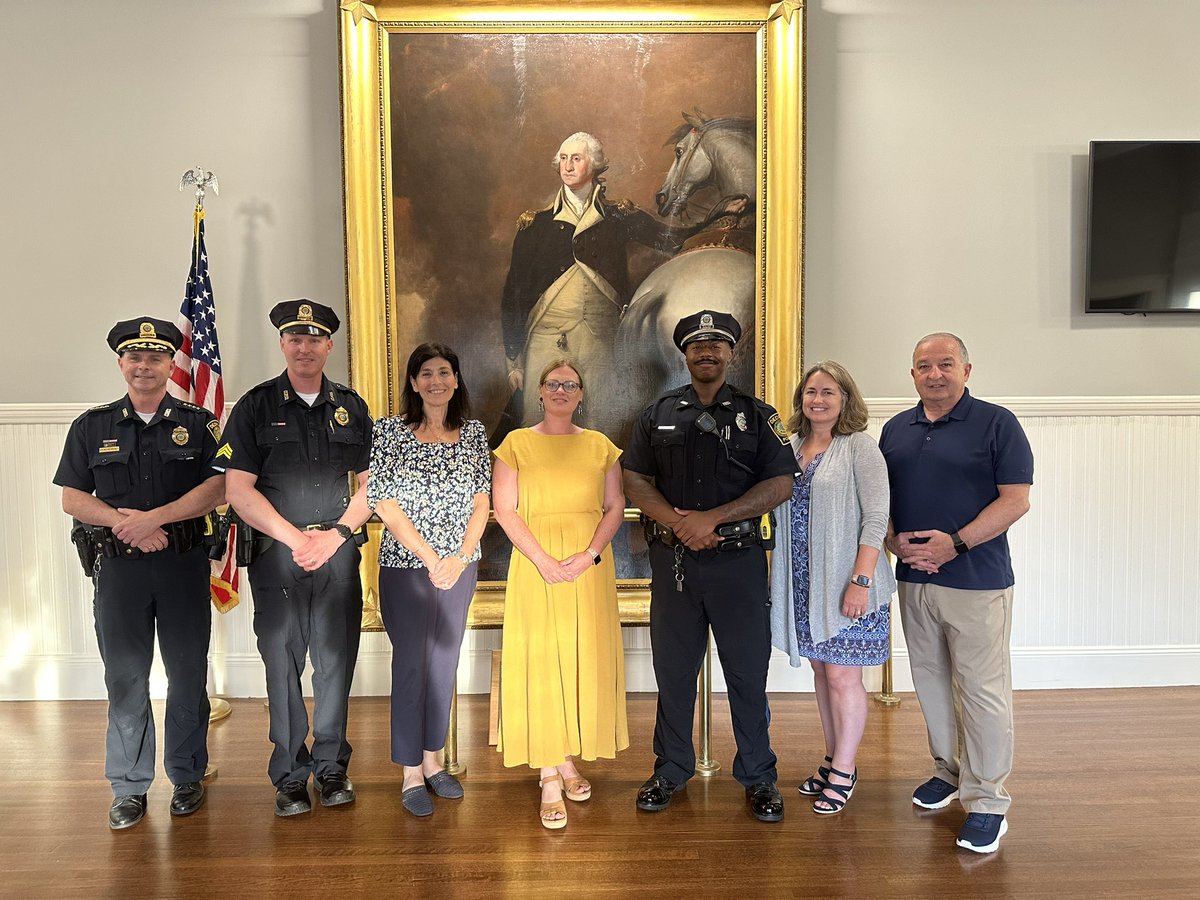Congratulations to <a href="/DedhamPD/">Dedham Police Dept</a> Officer Myles Hammonds sworn in tonight <a href="/DedhamThrives/">Town of Dedham</a> Select Board meeting. Be Safe! <a href="/DennisTeehan/">Dennis Teehan</a>