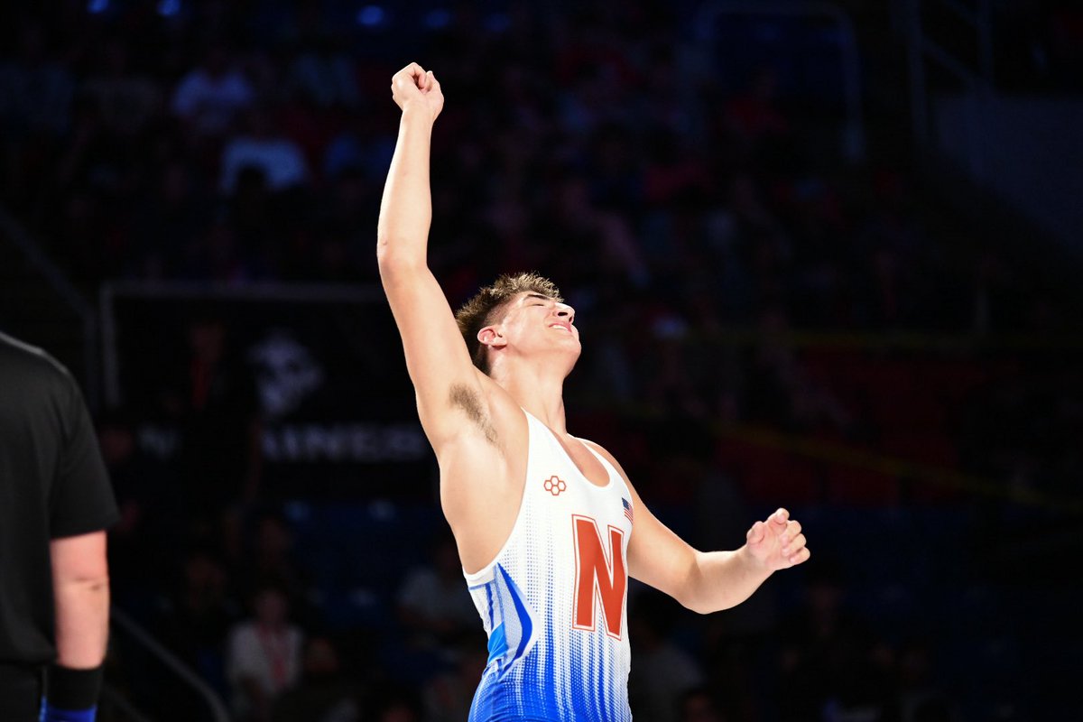 NEBwrestle's tweet image. Cade Ziola had six technical falls and a pin to win a 128 man bracket and become Nebraska’s first Junior National Freestyle Champion since 2011 (Thomas Gilman) and only the 4th to ever accomplish it from NE! SPECIAL 🔥🔥🔥
📸 @mogui131