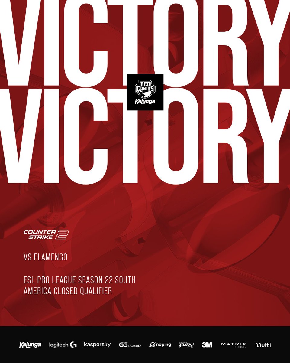 O jogo foi jogado do começo ao fim! 🙏 Vencemos o Flamengo por 2-0 pelo closed qualifier da ESL Pro League.

🗺️ 22-20 (Mirage)
🗺️ 13-9 (Ancient)

#GoRED