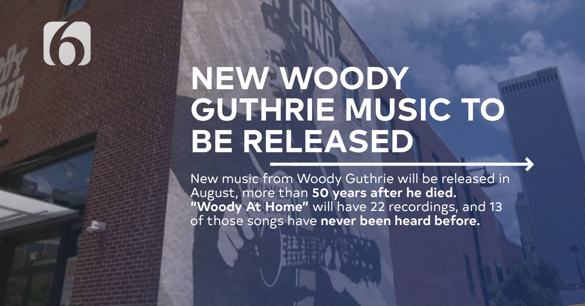 Exciting news for music lovers!
New recordings from Woody Guthrie will be released next month with 22 tracks, including 13 previously unheard songs.
Fans say they are ready to hear recordings straight from the source.
newson6.com/story/68783b5e…