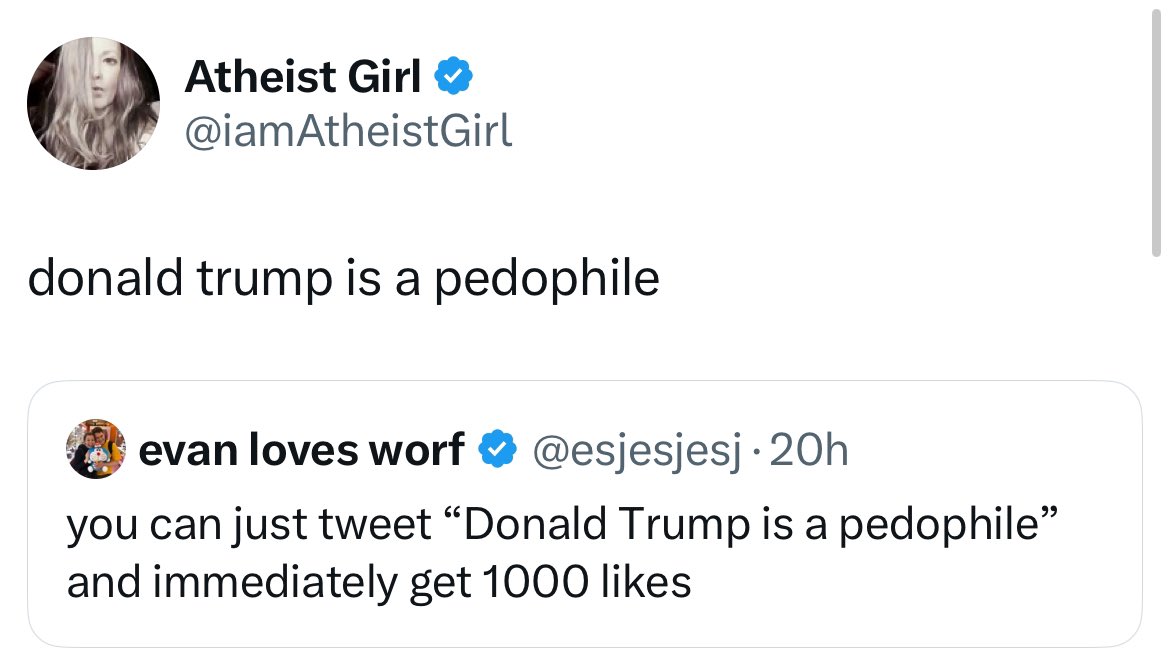 Donald Trump is a pedophile