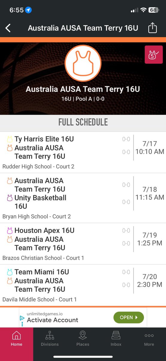 Mitch Wise (@mitch_wise10) on Twitter photo Coaches!! I will be playing on <a href="/AUSA_Hoops/">AUSA Hoops</a> Team Terry this week on the <a href="/PRO16League/">PRO16/NXTPRO League</a> circuit in Bryan, Texas. Come and watch us play!
<a href="/CoachTerryT97/">Terry Tsangarliotis</a> Coaches!! I will be playing on <a href="/AUSA_Hoops/">AUSA Hoops</a> Team Terry this week on the <a href="/PRO16League/">PRO16/NXTPRO League</a> circuit in Bryan, Texas. Come and watch us play!
<a href="/CoachTerryT97/">Terry Tsangarliotis</a>