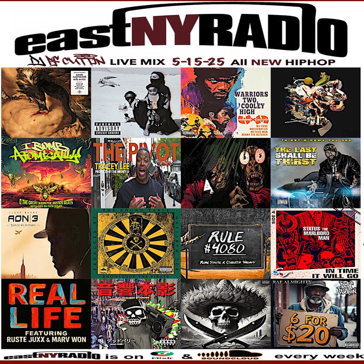 PFCUTTIN's tweet image. ENYR 5-15-25 mix (@PFCUTTIN):  pfcuttin.bandcamp.com/album/eastnyra…