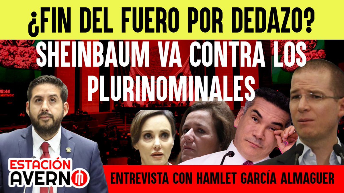 El Chamuco (@el_chamuco) on Twitter photo 🔥 ¿FIN DEL FUERO POR DEDAZO?
Sheinbaum va contra los plurinominales y el billete de los partidos.
¿Quién gana y quién pierde con la #ReformaElectoral2025?
🎙️ Nuevo episodio de #EstaciónAverno con <a href="/hamlet_almaguer/">🇲🇽 Hamlet Almaguer</a>, <a href="/carodenova/">Carolina R. De Nova</a> y <a href="/monerohernandez/">Hernández</a>
📺 Míralo aquí: 🔥 ¿FIN DEL FUERO POR DEDAZO?
Sheinbaum va contra los plurinominales y el billete de los partidos.
¿Quién gana y quién pierde con la #ReformaElectoral2025?
🎙️ Nuevo episodio de #EstaciónAverno con <a href="/hamlet_almaguer/">🇲🇽 Hamlet Almaguer</a>, <a href="/carodenova/">Carolina R. De Nova</a> y <a href="/monerohernandez/">Hernández</a>
📺 Míralo aquí: