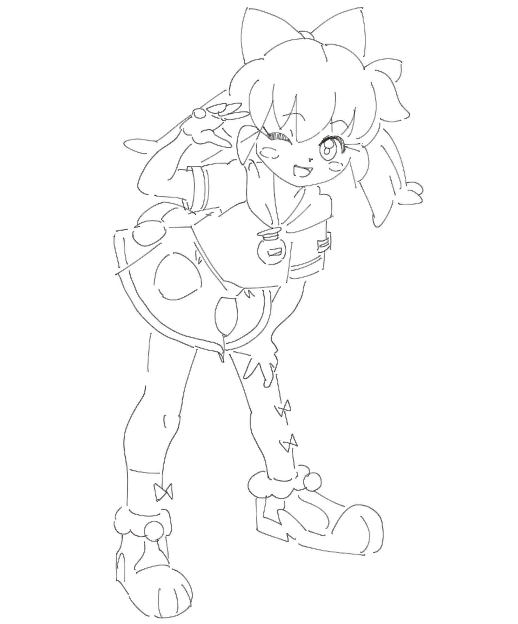 にこらびっち 油絵 HALVES兄 ミライ | 太いペンしか無かったけど、頑張りましたー