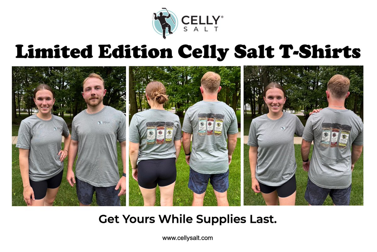 Limited Edition Celly Salt T-Shirts. 👕 Get Yours While Supplies Last. 🗣️ Perfect for Summer. ☀️

cellysalt.com