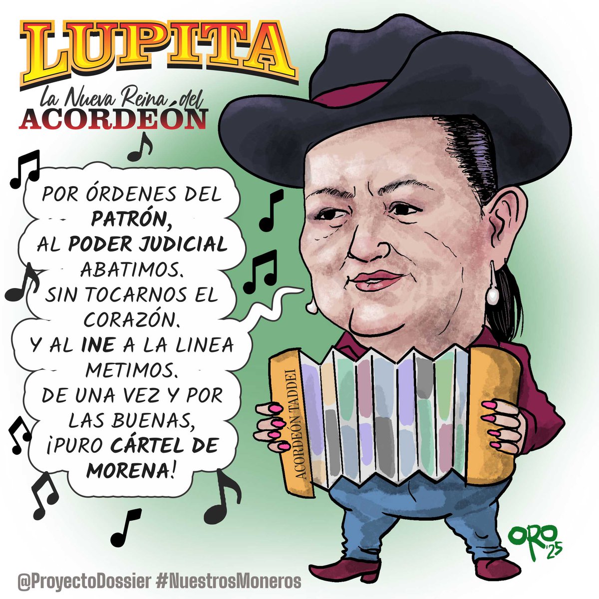 Cortesía de #Taddei y a ritmo de acordeón
<a href="/GraficoOro/">Oro Humorista Gráfico</a>
#NuestrosMoneros