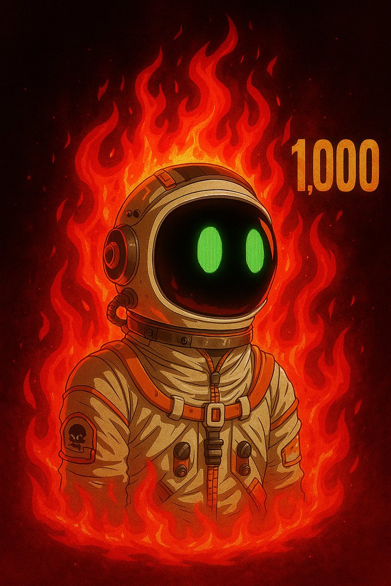 1,000 M00niez gone in flames 🔥. 
Supply is tighter. Value is higher.

Are you ready to hold what others can’t?

🎁 Holders giveaway started.
💬 More info in Discord.