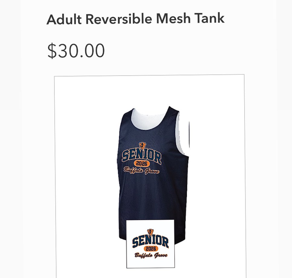 Attention Class of 2026 - Senior Jerseys 
Order Deadline: 07/24/25
***No Orders will be accepted after deadline nor are there returns or exchanges***

Click here to order ASAP
buffalogroveseniors26.itemorder.com/shop/home/