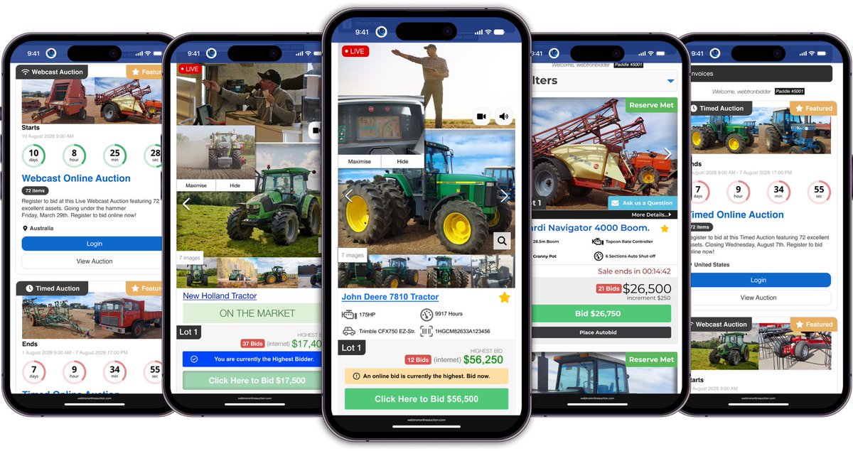 AuctionLabel's tweet photo. 🚜 Buy &amp; bid from anywhere with Webtron’s powerful auction software. Simple for bidders, powerful for auctioneers. 🌐 https://t.co/cmH1uAyjzO
#AuctionSoftware #OnlineAuctions #FarmMachinery #IndustrialAuctions #AgAuctions #WebcastAuction #TimedAuction #BidOnline #AuctionTech https://t.co/XpJsoiN4i3