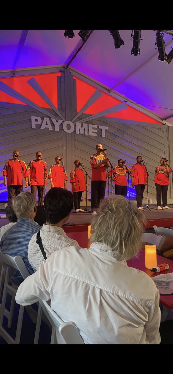 65 years ago Ladysmith Black Mambazo was founded in apartheid South Africa to sing songs of freedom. A second &amp; third generation are still performing. Saw them tonight in Truro on Cape Cod and their message that “tough times never last, strong people do” still resonates strongly.