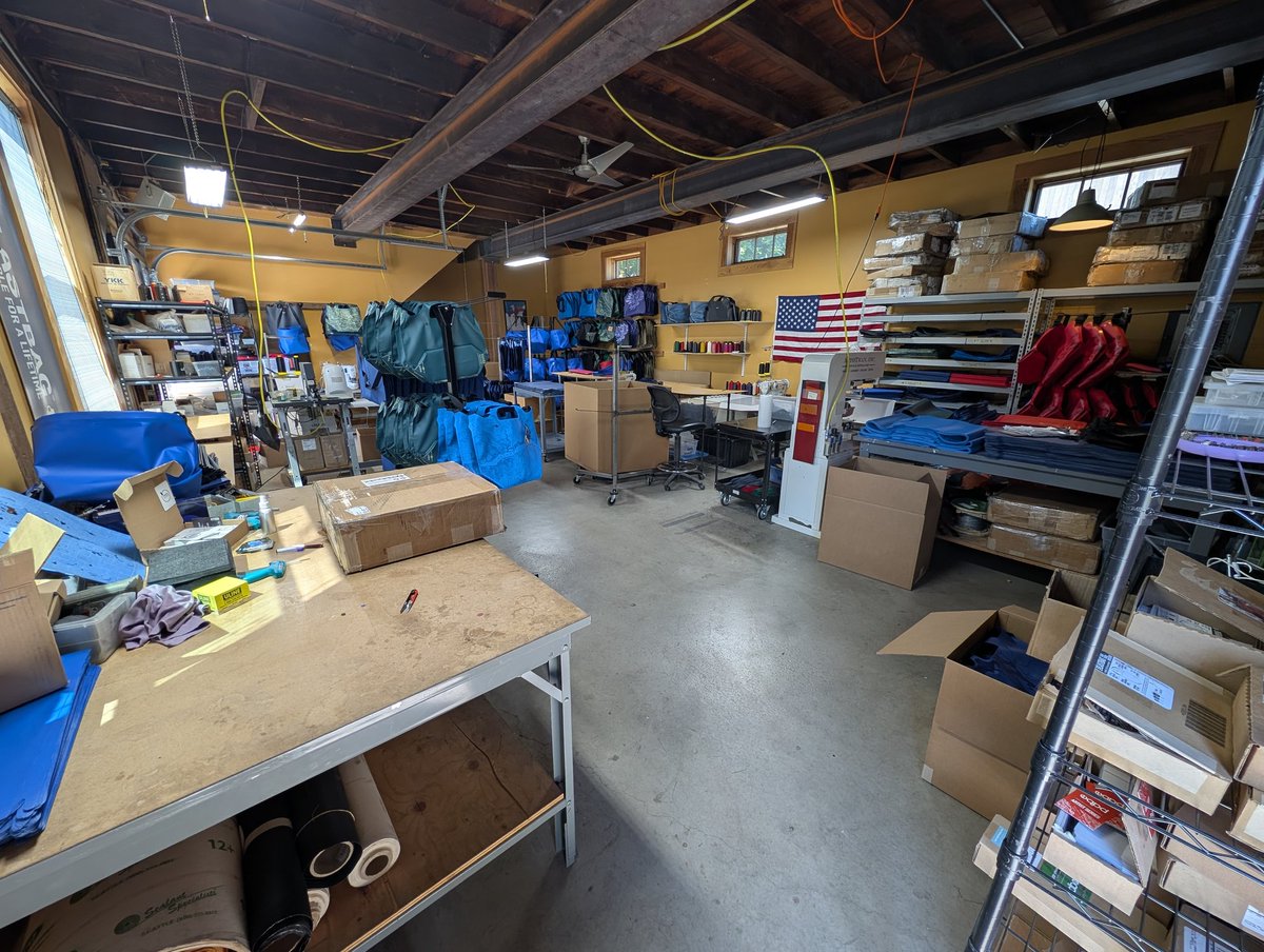 DaveMattson's tweet image. Discovered a shop/factory eqpd in Twisp, WA (a pretty remote town) right next to a DCFC, making these awesome bulletproof gear bags. I got one that converts from an open bag to a dry bag - made out of whitewater raft type material and rivets. @EqpdGear or eqpdgear.com/collections/ba…