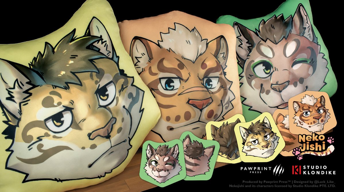 pawprint_press's tweet image. Last week for our current pre-orders!
This includes both our 2nd edition pillow inserts, and our new range of super-soft-super-plush character cushions! #RtFVN #Nekojishi #WTDLVN
Pre-orders end 21st July, shipping August!