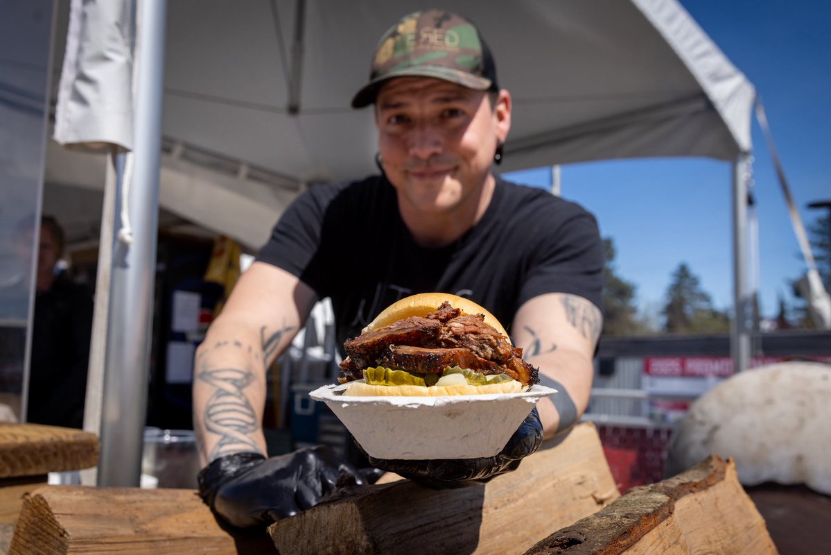 vancanadians's tweet image. Did you know your favourite BBQ is inside the ballpark this season?
Rosie’s BBQ is smokin' on the 3rd base side every game!