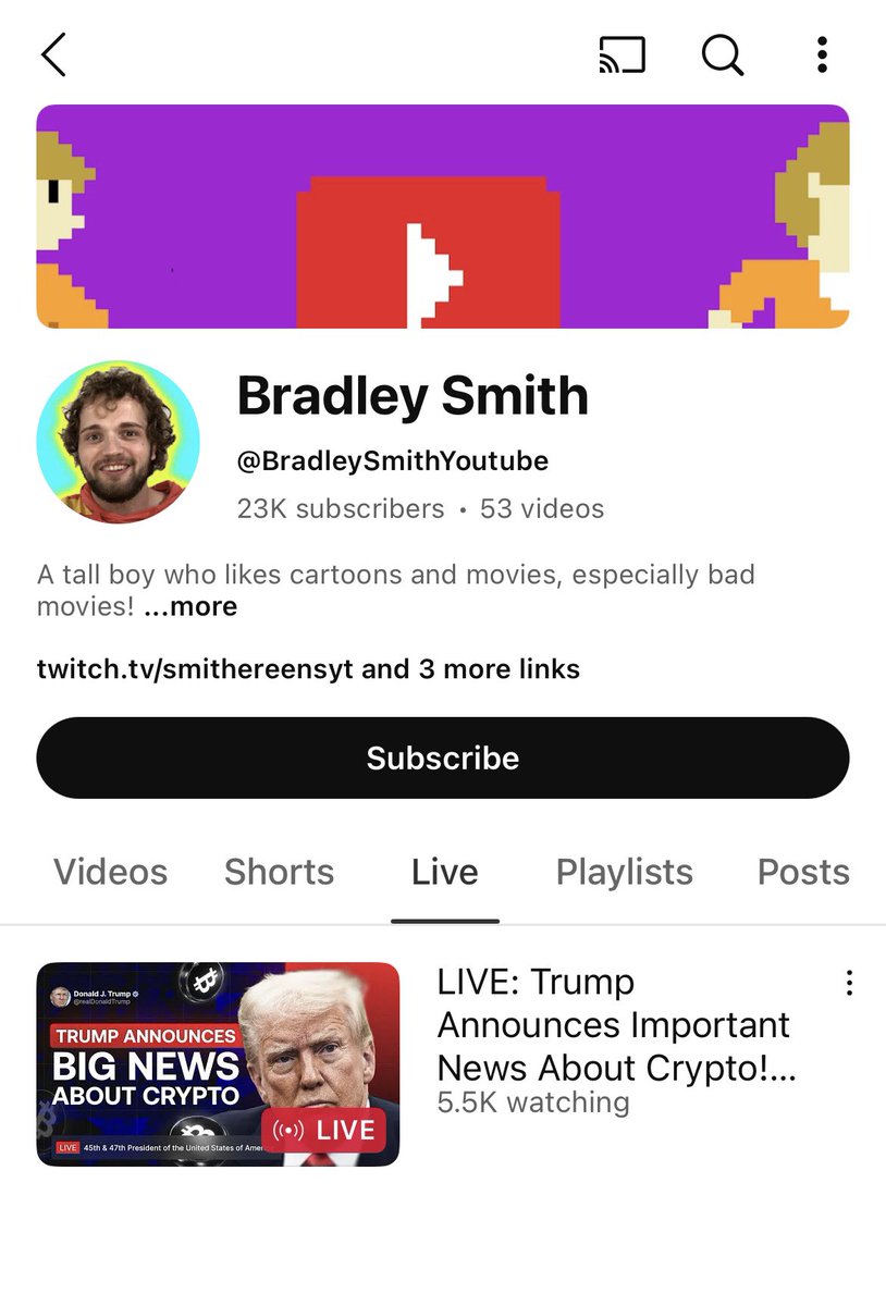 BradleySmithYT's tweet image. My YouTube account was hacked today. The hacked has changed all my security and recovery info. Google support told me they can’t do anything if I don’t have any of that info. Trying not to fully crash out… 😬 and ofc The jerk was live-streaming Trump/Crypto BS. @YouTube HELP!!!