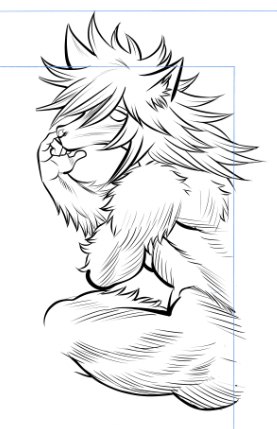 鼻ホジ人狼、ペン入れ済み 