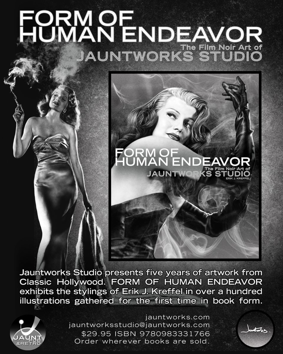 PREORDER alert!🚨
My #FilmNoir art book is available for preorder. Just follow the link below. Publishing date is October 7. 

jauntworks.com/form-of-human-…
