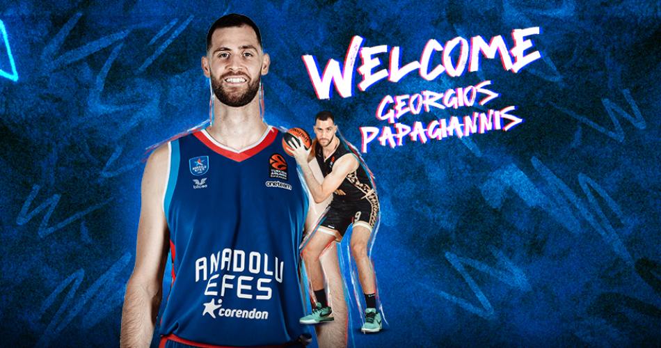 Anadolu Efes, Georgios Papagiannis'i kadrosuna kattı.