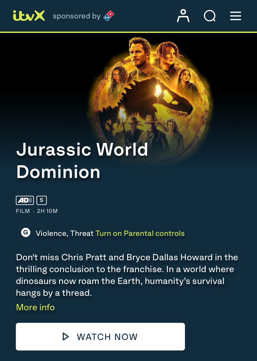 SwrveYT's tweet image. Featuring Jurassic World Dominion’s theatrical cut for free home releases should be banned .@UniversalPics
It’s crazy how you continue to promote the much worse version of the movie. All copies of this edition should be destroyed. And .@ITVX your synopsis is false & misleading