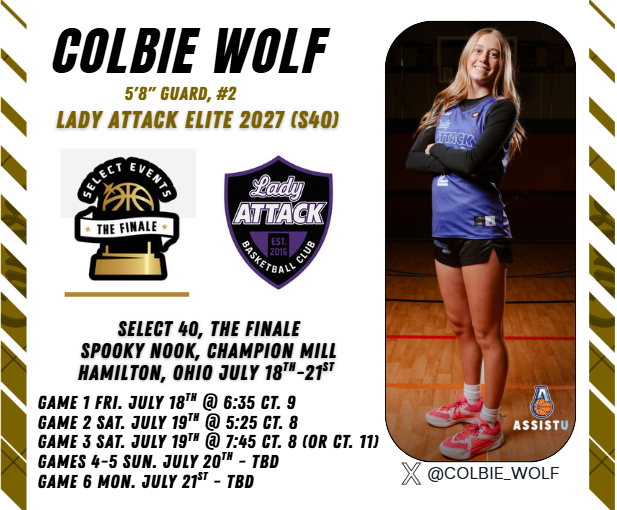 colbie_wolf's tweet image. ✈️Wheels up to the Nook. First game is Friday night with my @LAE2027 teammates! Let's go! 🏀💜
@JoshParcell @Assist_U_ @LadyJacketsGBB @SelectEventsBB