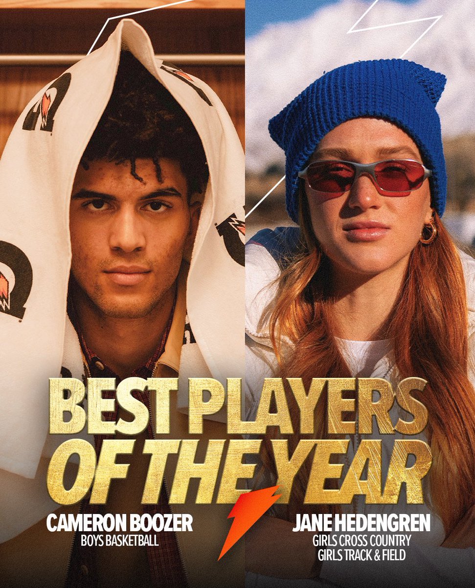 BYU signee Jane Hedengren, the record-breaking distance athlete from Provo, was named <a href="/Gatorade/">Gatorade</a> Best Player of the Year (alongside Cam Boozer), announced at tonight’s ESPY Awards.

Hedengren was the 2024-25 Gatorade National POTY for cross country and track and field.