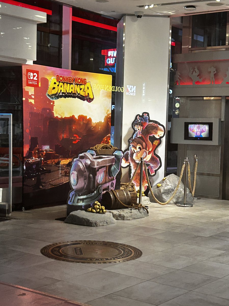 Donkey Kong Bananza Launch about be lit 🔥 #nintendonyc #DonkeyKongBananza