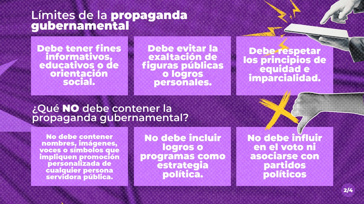 INEMexico's tweet photo. 📢 ¿Sabes qué es la propaganda gubernamental?  

Es la información que difunden los tres órdenes de gobierno sobre sus acciones, logros o compromisos cumplidos. Conoce más👇 https://t.co/9iQFRVF7em