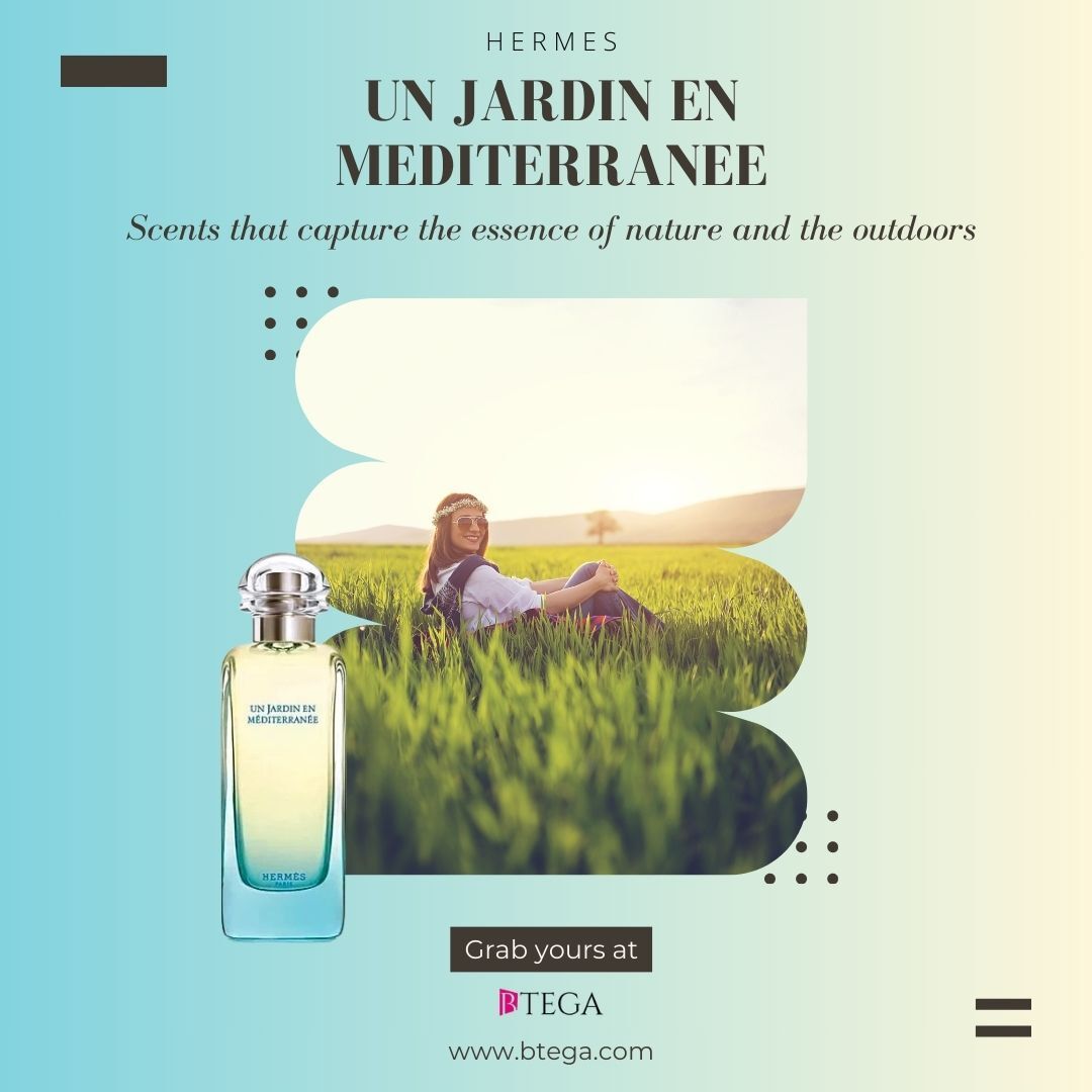 Elevate your senses with Hermes Un Jardin en Mediterranee Perfume! 🌺✨ Immerse yourself in the essence of a Mediterranean garden with notes of fig, citrus, and lush greens. 🍋🌿 Indulge in this olfactory journey bit.ly/3SEbo6C. 🌸✈️ #Hermes #Fragrance #ScentedEscape